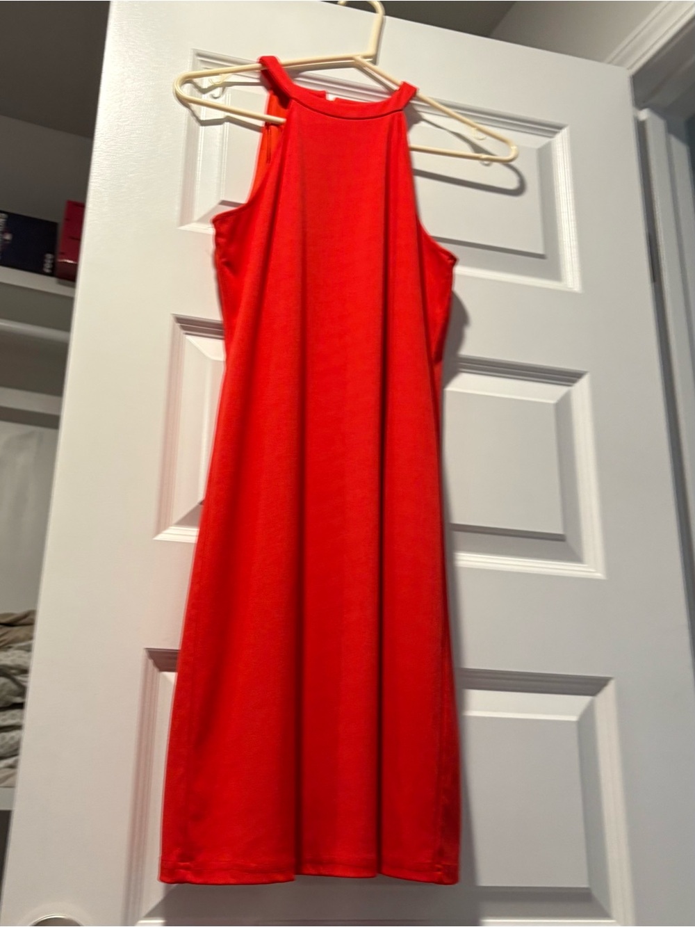 Versona Red Halter Midi Dress